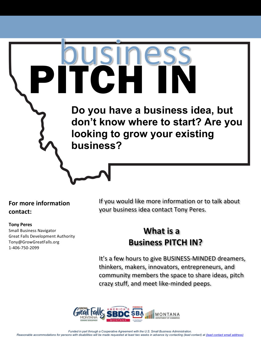 GFDA Business Pitch In Flyer